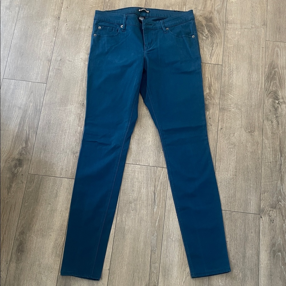 Express Blue jeggings size 8